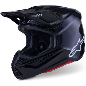 Čelada za motokros Alpinestars SM7 Solid, črna