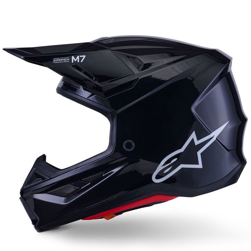 Čelada za motokros Alpinestars SM7 Solid, črna