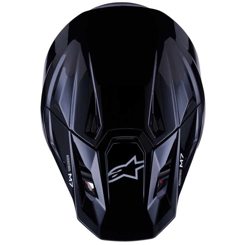 Čelada za motokros Alpinestars SM7 Solid, črna