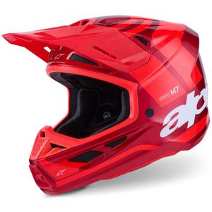 Motokros čelada Alpinestars SM7 Core rdeča