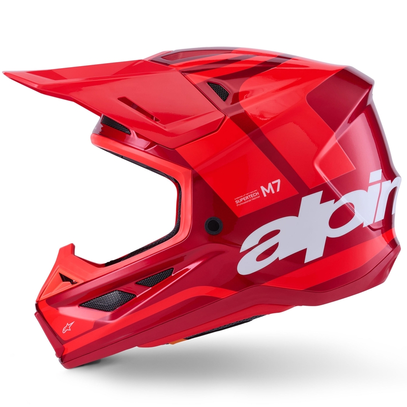 Motokros čelada Alpinestars SM7 Core rdeča