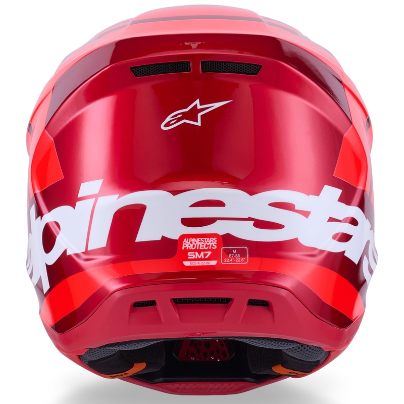 Motokros čelada Alpinestars SM7 Core rdeča