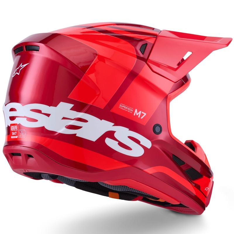 Motokros čelada Alpinestars SM7 Core rdeča