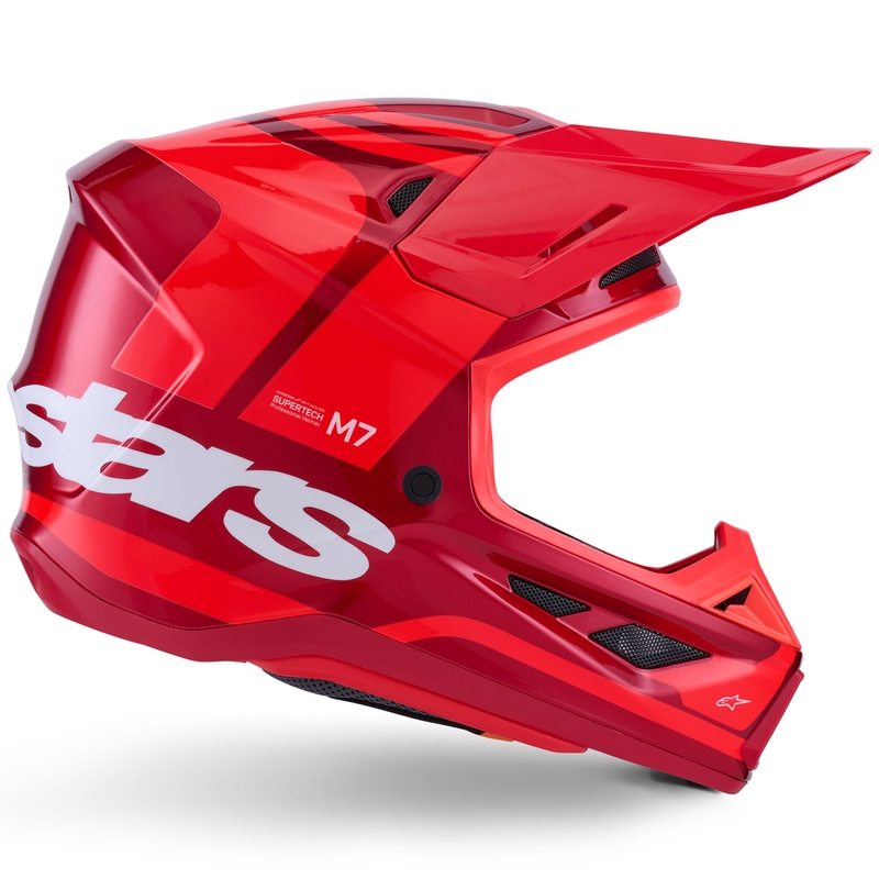 Motokros čelada Alpinestars SM7 Core rdeča