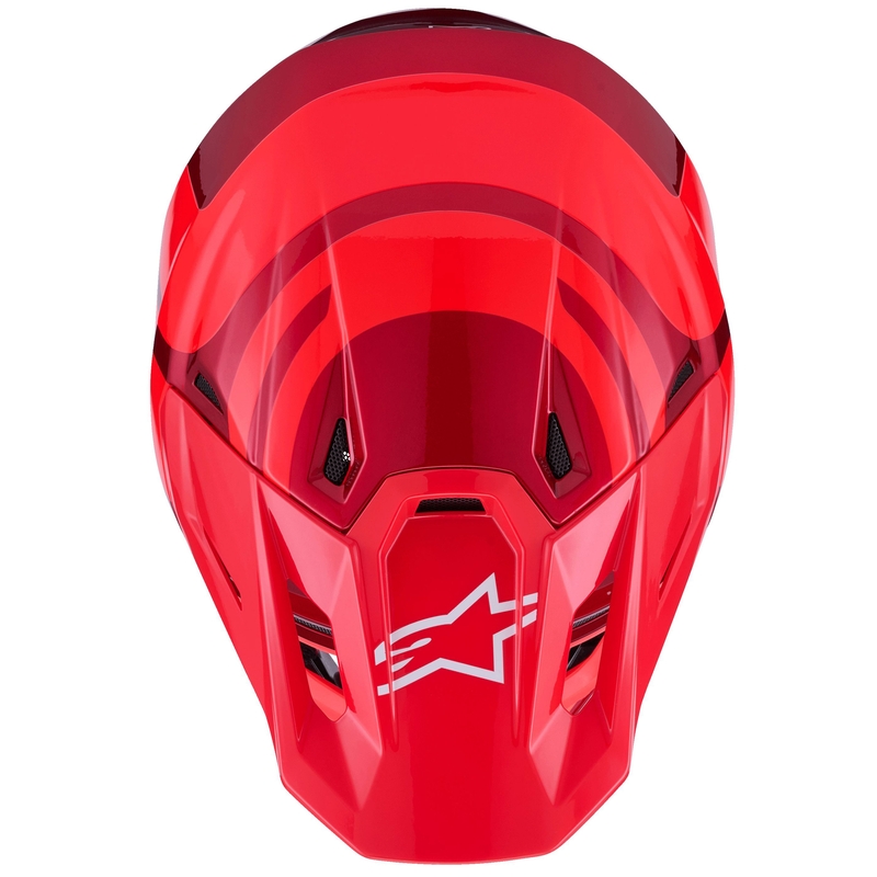 Motokros čelada Alpinestars SM7 Core rdeča