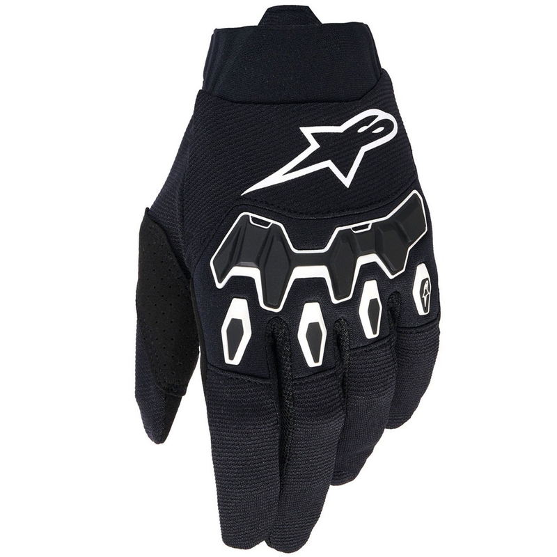 Motokros rokavice Alpinestars Full Bore V2 črno-bele