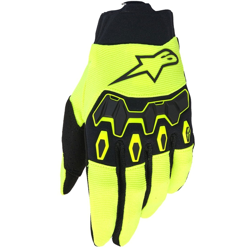 Motokros rokavice Alpinestars Full Bore V2 fluo rumeno-črne