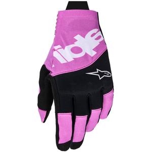 Motokros rokavice Alpinestars Techstar črno-svetlo sivo-vijolične