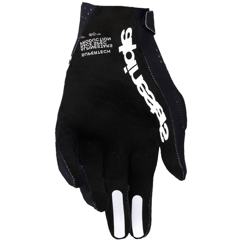 Motokros rokavice Alpinestars Supertech MX črno-bele