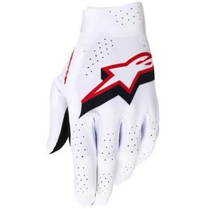 Rokavice za motokros Alpinestars Supertech MX belo-črno-rdeče