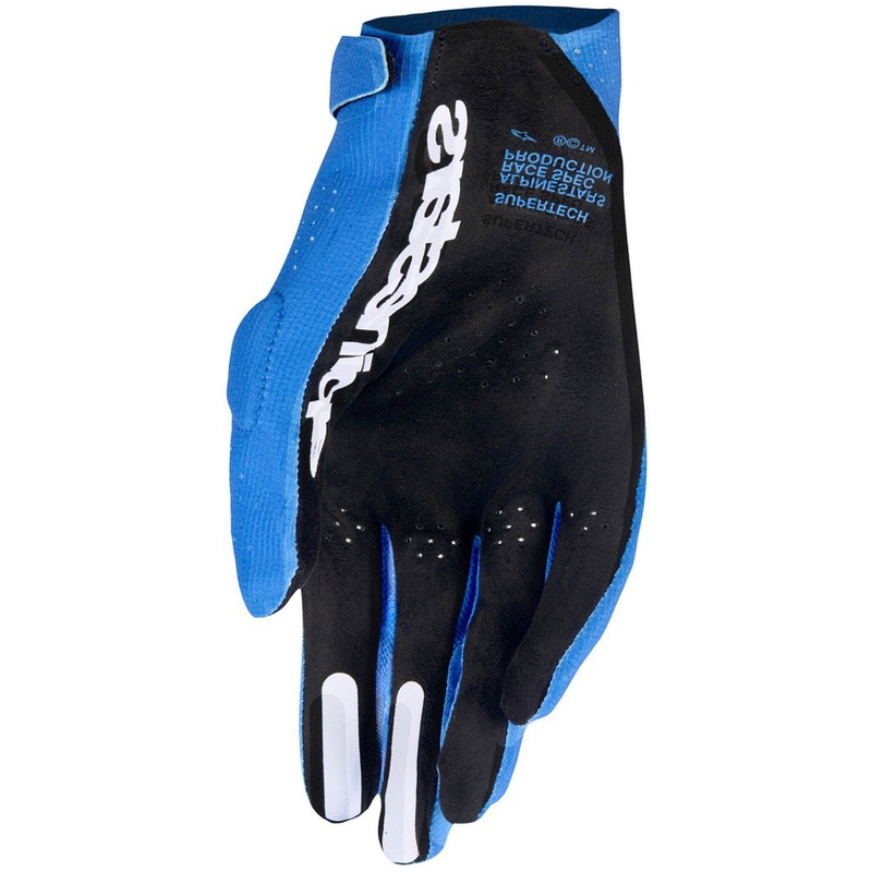 Rokavice za motokros Alpinestars Supertech MX modro-belo-črne