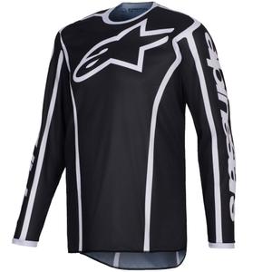 Motokros dres Alpinestars Fluid Apex črno-siv