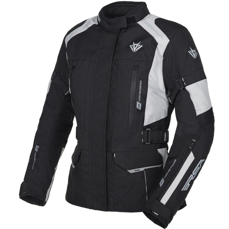 Ženska motoristična jakna RSA EXO 2 black-grey