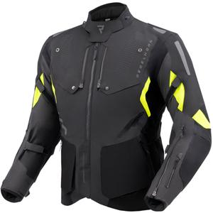 Motoristična jakna Rebelhorn Hiker IV črna-antracit-fluo rumena