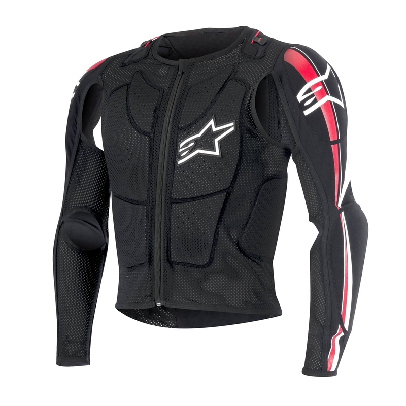 Alpinestars Bionic Plus črno-bela-rdeča zaščita telesa