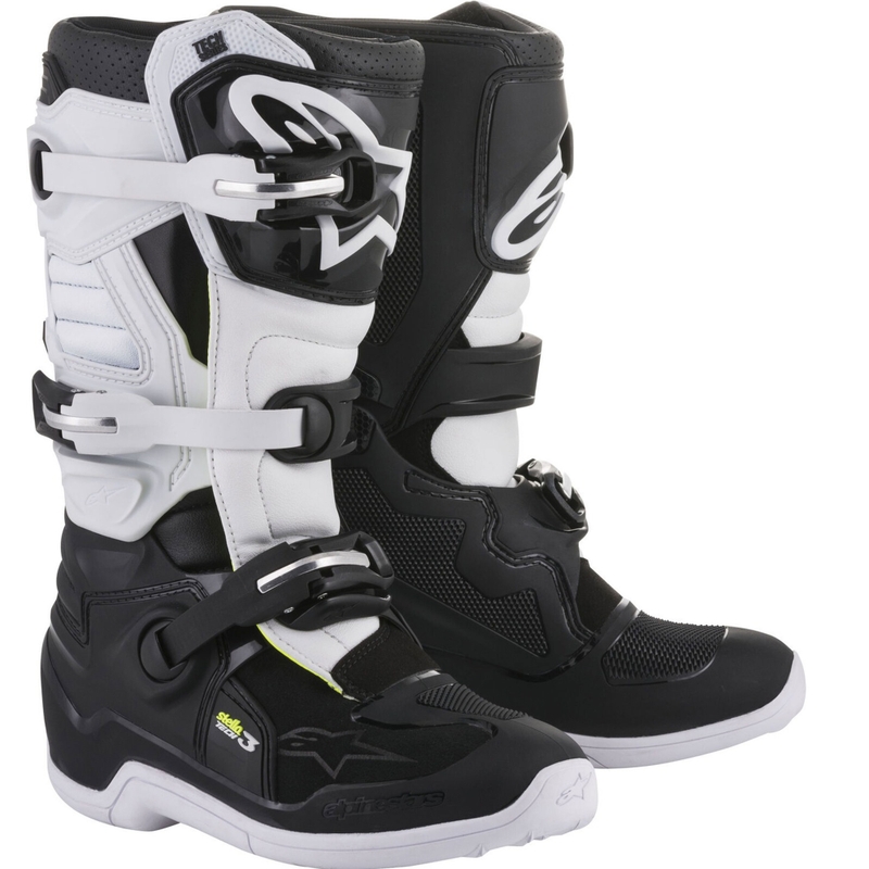 Ženski motokros škornji Alpinestars Stella Tech 3 črno-beli