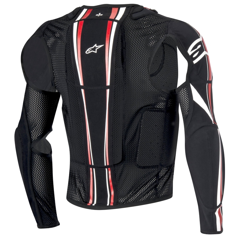 Alpinestars Bionic Plus črno-bela-rdeča zaščita telesa