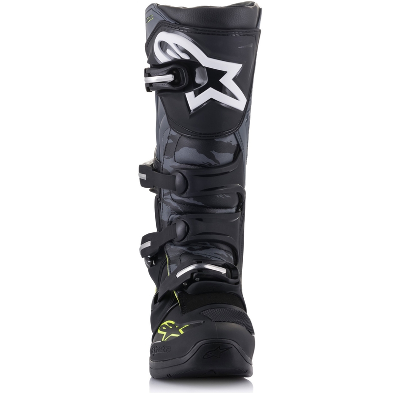 Moto škornji Alpinestars TECH 5 črno-sivo-fluo rumeni