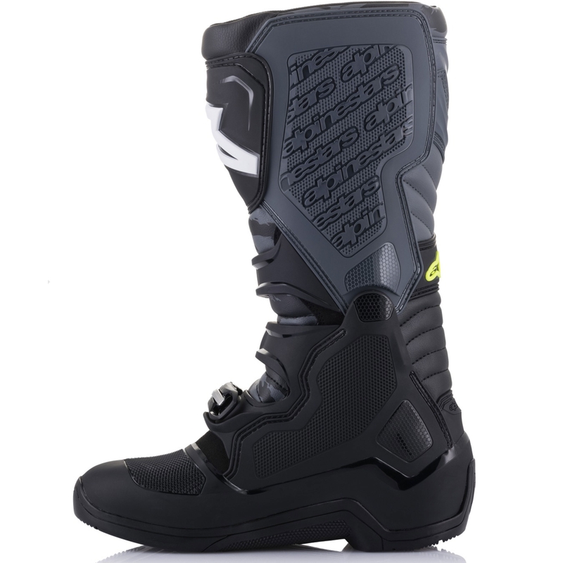 Moto škornji Alpinestars TECH 5 črno-sivo-fluo rumeni