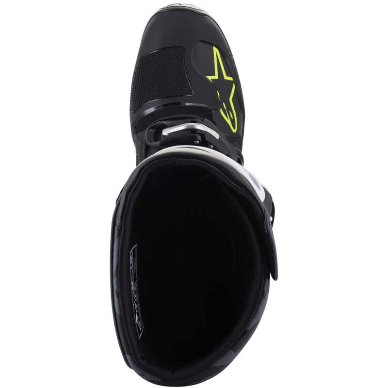 Moto škornji Alpinestars TECH 5 črno-sivo-fluo rumeni
