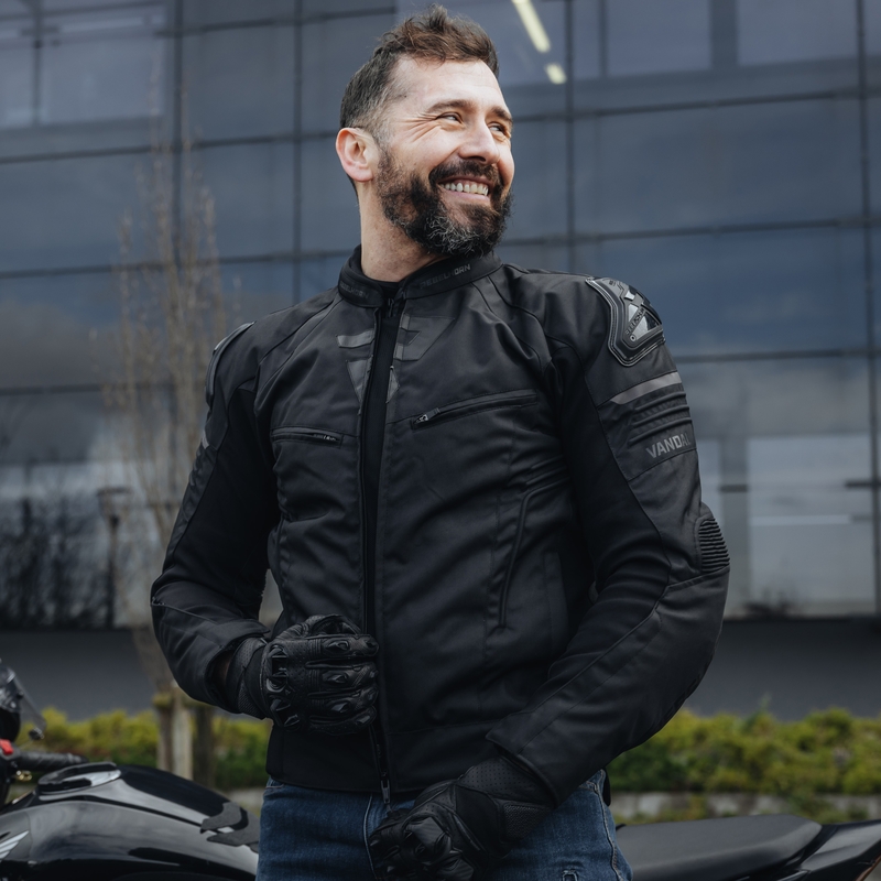 Motoristična jakna Rebelhorn Vandal črna
