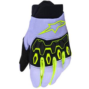 Motokros rokavice Alpinestars Full Bore V2 Youth/Otroške vijolično-fluo rumene