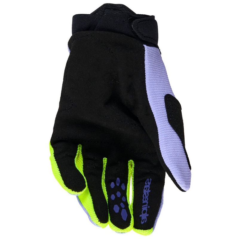 Motokros rokavice Alpinestars Full Bore V2 Youth/Otroške vijolično-fluo rumene