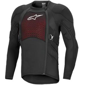 Ščitnik za telo Alpinestars Bionic Plasma LT z dolgimi rokavi, črno-rdeče-bel