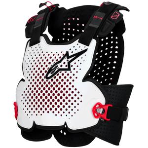 Ščitnik za prsi Alpinestars A-4 Plasma črno-rdeče-bel