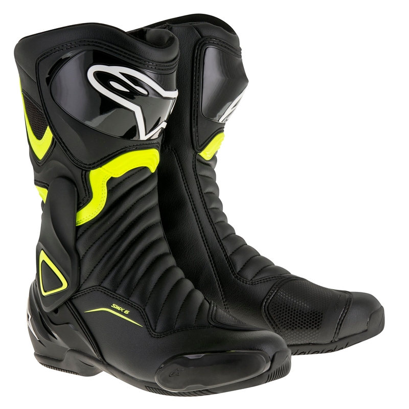 Alpinestars S-MX 6 črno-fluo rumeni motoristični škornji