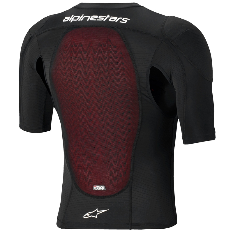 Ščitnik za telo Alpinestars Bionic Plasma LT s kratkimi rokavi črno-rdeče-bel