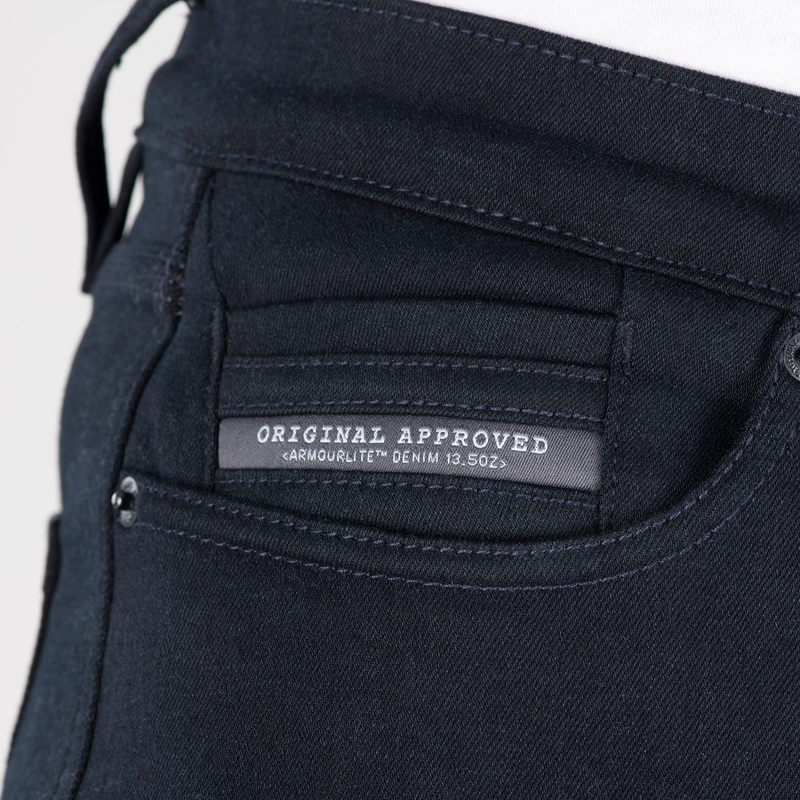 Motoristične kavbojke OXFORD ORIGINAL APPROVED SUPER STRETCH JEANS AA SLIM FIT modre indigo