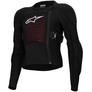 Ščitnik za telo Alpinestars Bionic Plasma LT Youth z dolgimi rokavi, črno-rdeče-bel