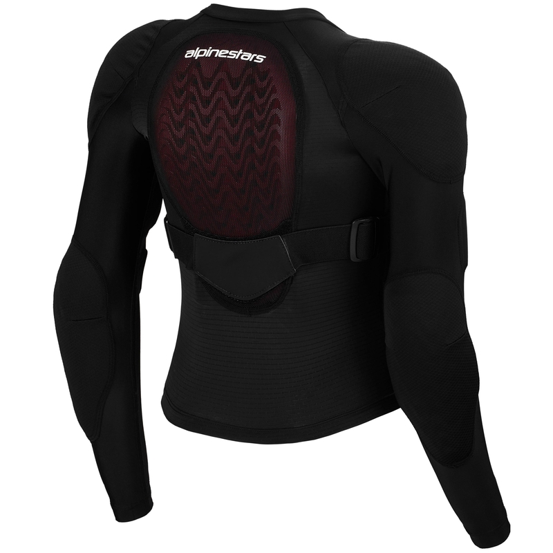 Ščitnik za telo Alpinestars Bionic Plasma LT Youth z dolgimi rokavi, črno-rdeče-bel
