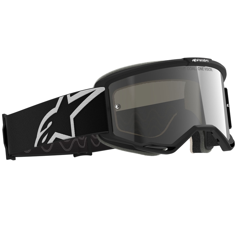 Motokros očala Alpinestars Vision 5 Corp črna s prozornimi lečami
