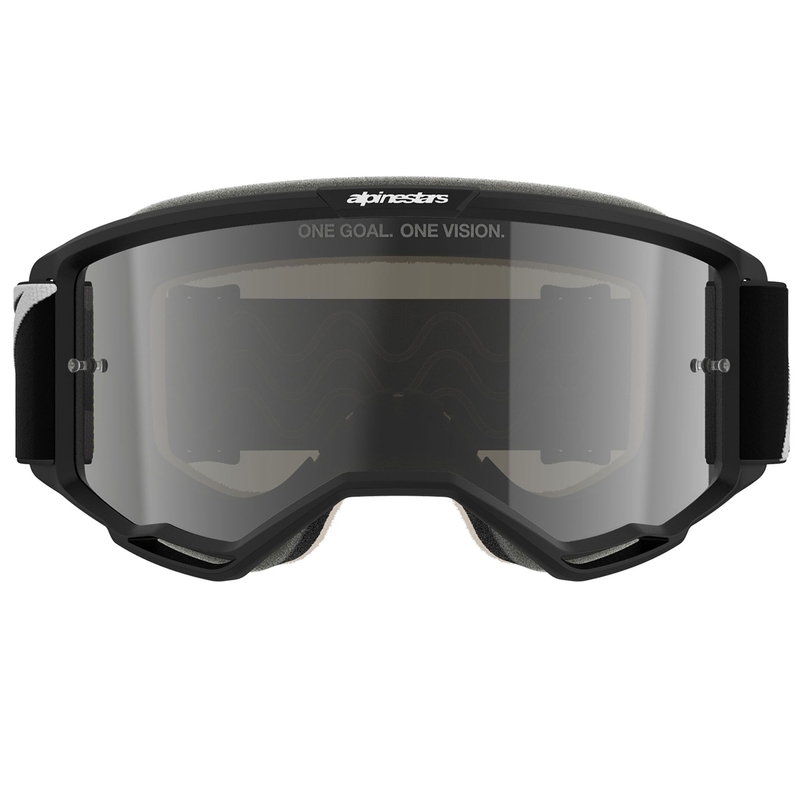 Motokros očala Alpinestars Vision 5 Corp črna s prozornimi lečami