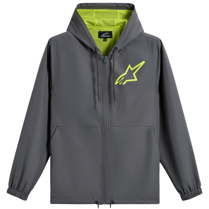 Vetrovka Alpinestars Speeder Chromium sivo-fluo rumena