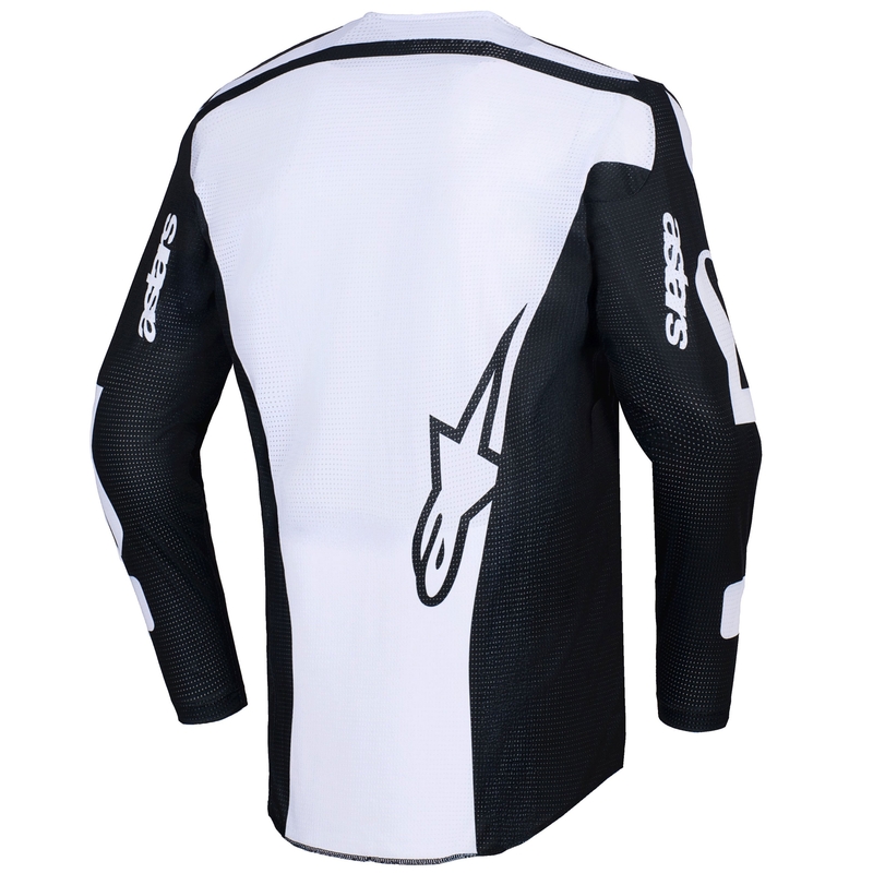 Motokros dres Alpinestars Racer Air Riway črno-bel
