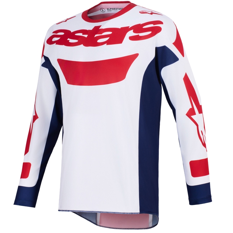 Motokros dres Alpinestars Racer Riway belo-modro-rdeč