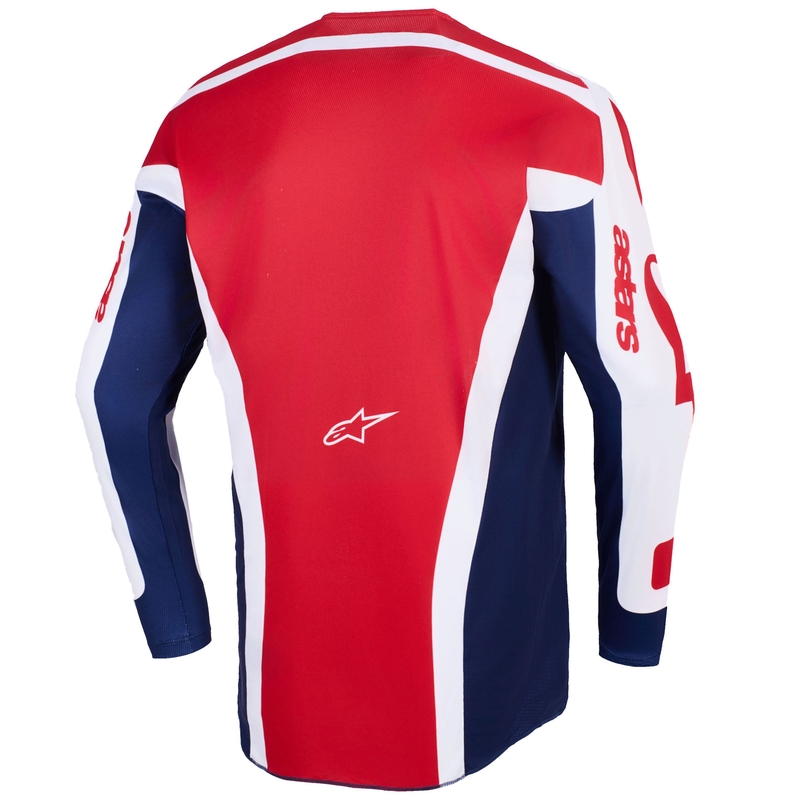Motokros dres Alpinestars Racer Riway belo-modro-rdeč