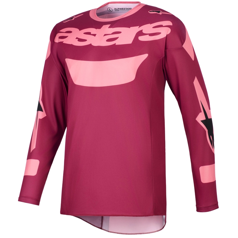 Motokros dres Alpinestars Racer Riway temno rdeče-koralni