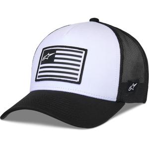 Alpinestars Flag Snap kapa belo-črna