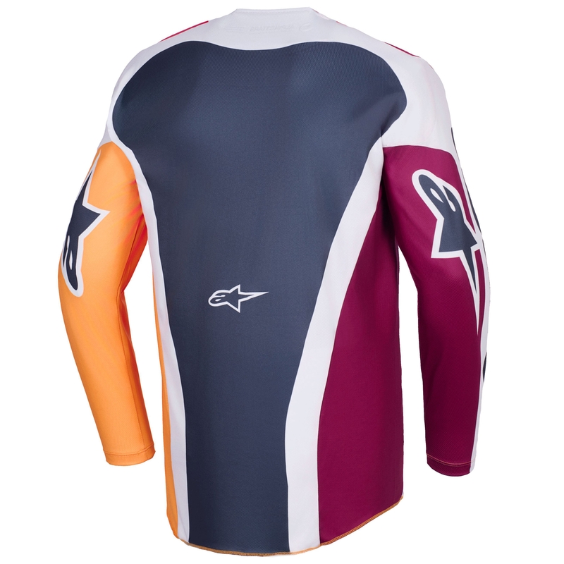 Motokros dres Alpinestars Racer Portl rdeče-oranžno-svetlo sivo