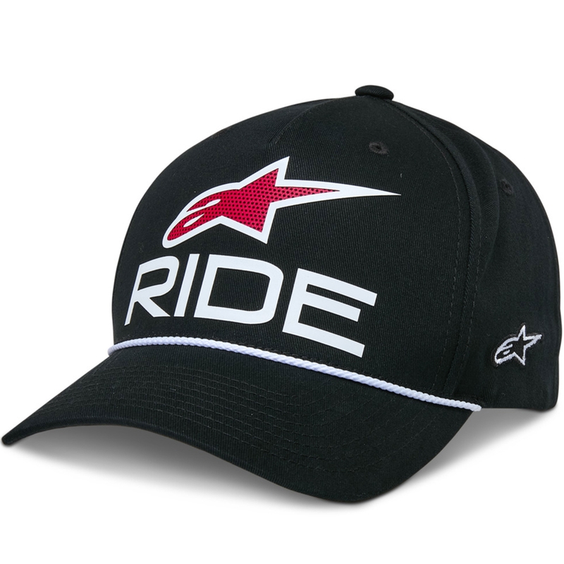 Kapa Alpinestars Ride Comp Snapback črno-belo-rdeča