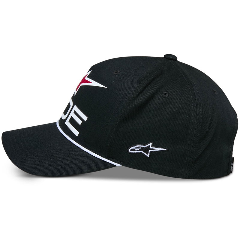 Kapa Alpinestars Ride Comp Snapback črno-belo-rdeča
