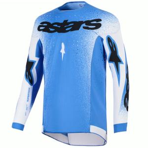 Motokros dres Alpinestars Supertech Scenz modro-bel