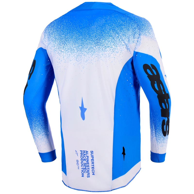 Motokros dres Alpinestars Supertech Scenz modro-bel