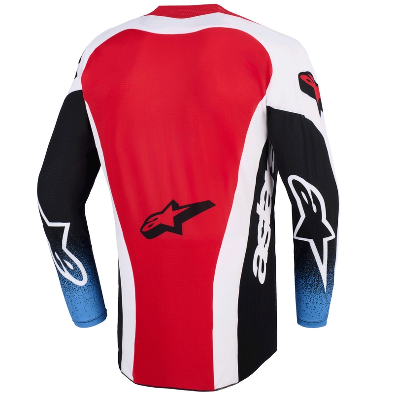 Motokros dres Alpinestars Techstar Knif črno-belo-modro-rdeč