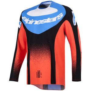 Motokros dres Alpinestars Techstar Knif oranžno-črno-moder