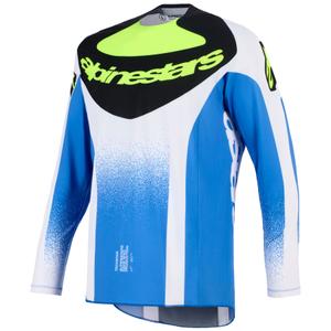 Motokros dres Alpinestars Techstar Knif modro-črno-fluo rumen